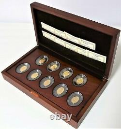 Niue Island 2012 9 X 5$ Imperial Faberge Eggs Set Gold Gold Proof Coins Series