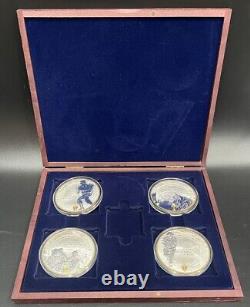 OPÉRATION OVERLORD Collection de pièces de monnaie de quatre pièces en or massif avec certificat d'authenticité et étui gratuit