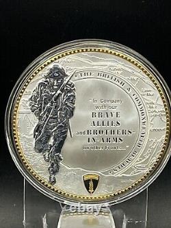 OPÉRATION OVERLORD Collection de pièces de monnaie de quatre pièces en or massif avec certificat d'authenticité et étui gratuit