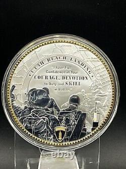 OPÉRATION OVERLORD Collection de pièces de monnaie de quatre pièces en or massif avec certificat d'authenticité et étui gratuit