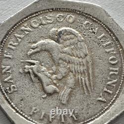 Octogone San Francisco $50 lingot d'or de l'ère de la ruée vers l'or 1850 à 1860