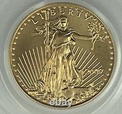Pcgs 1/10 Oz 2009 American $5 Gold Eagle Bu Unc 1st Strike Fs Bullion Coin Ms70
