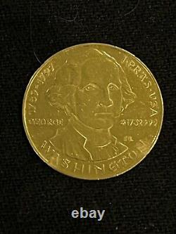Pièce Commémorative En Or. 90 George Washington 3 Grammes Médaille Du Bicentenaire