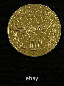 Pièce Commémorative En Or. 90 George Washington 3 Grammes Médaille Du Bicentenaire