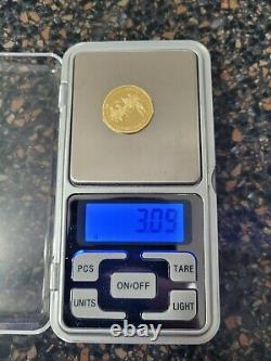 Pièce D'épreuve D'or 2007 3,1 Grammes. 585 Gold 14k J-day Landing American Mint