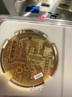 Pièce commémorative Bitcoin 1 oz Or de collection BTC Crypto Lingot Cryptomonnaie