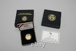 Pièce commémorative de l'armée des États-Unis de 2011 - Pièce en or non circulée de 5 dollars