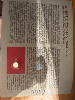 Pièce commémorative en or 14K pour le 100e anniversaire de Harry S. Truman