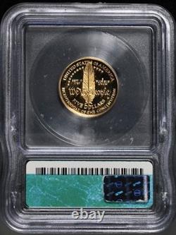 Pièce commémorative en or Constitution 1987-W 5 $ ICG PR70 DCAM
