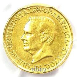 Pièce commémorative en or d'un dollar McKinley de 1916 certifiée PCGS AU Détails