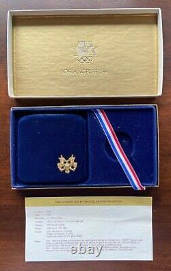 Pièce commémorative en or de 10 dollars de 1984-D des Jeux olympiques - Épreuve rare