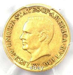 Pièce commémorative en or de 1 dollar McKinley de 1916 certifiée PCGS AU50