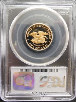 Pièce commémorative en or de 5 $ de 1995 sur la Guerre civile PCGS PR69 DCAM