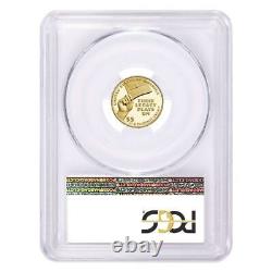 Pièce commémorative en or de 5 $ des Ligues Noires de Baseball 2022-W, épreuve PR70 DCAM de PCGS