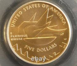 Pièce commémorative en or de 5 dollars de 2002 pour les Jeux olympiques de Salt Lake City PCGS MS69