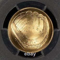 Pièce commémorative en or de la Salle de la renommée du baseball 2014-W G$5 PCGS MS 70 SKU-G4198