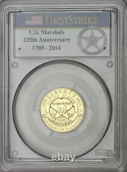 Pièce commémorative en or du United States Marshals Service de 2015 - PCGS PR69DC, 1er rue.