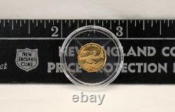 Pièce d'or américaine American Mint HISTOIRE DE L'AVIATION 14K 585 LIBERIA 2000 $10 11mm.