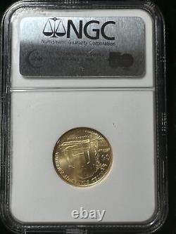 Pièce d'or américaine US 2007 W JAMESTOWN 5 Dollars ÉVALUÉE par NGC MS 70