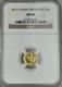 Pièce D'or Canadienne 2013 Feuille D'érable En Or 1/20oz 1 $ Ngc Ms69