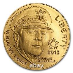 Pièce d'or commémorative UNCIRCULATED de 2013 des généraux cinq étoiles dans son emballage d'origine avec un certificat d'authenticité (5G2)