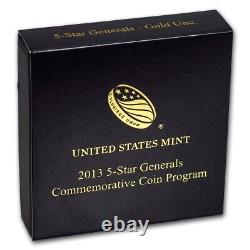 Pièce d'or commémorative UNCIRCULATED de 2013 des généraux cinq étoiles dans son emballage d'origine avec un certificat d'authenticité (5G2)