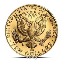 Pièce d'or commémorative de 10 $ US de la Monnaie.