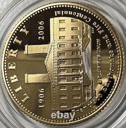 Pièce d'or commémorative de 5 dollars US de l'US Mint pour le centenaire de la Liberty San Francisco de 2006