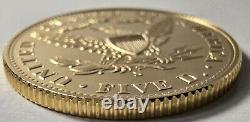 Pièce d'or commémorative de 5 dollars US de l'US Mint pour le centenaire de la Liberty San Francisco de 2006