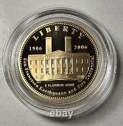 Pièce d'or commémorative de 5 dollars US de l'US Mint pour le centenaire de la Liberty San Francisco de 2006