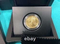 Pièce d'or commémorative du Centenaire de la Demi-Dollar Walking Liberty de 2016 dans sa boîte originale avec certificat d'authenticité (COA)
