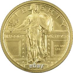 Pièce d'or commémorative du centenaire du quart de dollar Standing Liberty de 2016 en SP70 PCGS