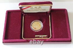 Pièce d'or de 5 dollars des Jeux Olympiques de 1992 de la Monnaie américaine en coffret