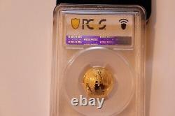 Pièce d'or de preuve Apollo 11 de 2019-W de 5 $, PCGS PR70 DCAM, OGP&COA