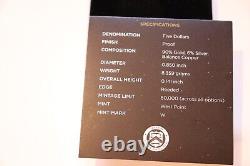 Pièce d'or de preuve Apollo 11 de 2019-W de 5 $, PCGS PR70 DCAM, OGP&COA