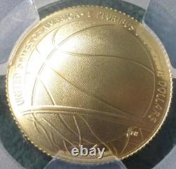 Pièce de 5 $ en or du Hall of Fame de basketball 2020 W PCGS MS 70, Autographe de Byron Scott