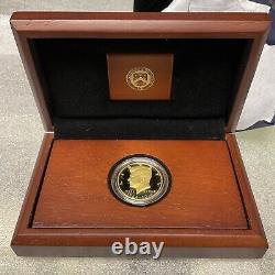 Pièce de monnaie commémorative en or de 50ème anniversaire du demi-dollar Kennedy de 2014 avec boîte et certificat d'authenticité