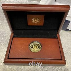 Pièce de monnaie commémorative en or de 50ème anniversaire du demi-dollar Kennedy de 2014 avec boîte et certificat d'authenticité