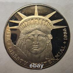 Pièce de monnaie en or 14 carats Liberty Proof du centenaire américain de 1986 7,2 g COA et dossier PREMIER JOUR