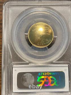 Pièce de monnaie en or 2014-w de 5 $ du Temple de la renommée nationale du baseball Hof PCGS Ms 70 État de la menthe 70