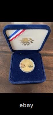 Pièce en or commémorative de 10 $ de 1984 pour les Jeux Olympiques de Los Angeles