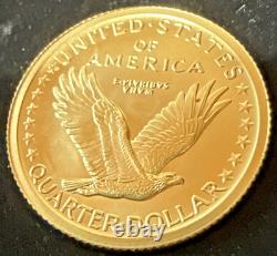 Pièce en or du centenaire du quarter Standing Liberty 2016, magnifique