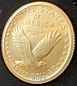 Pièce en or du centenaire du quarter Standing Liberty 2016, magnifique