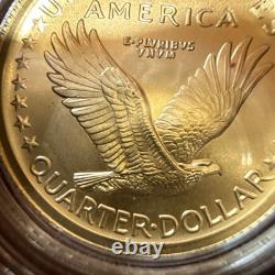 Pièce en or du centenaire du quarter Standing Liberty 2016, magnifique