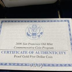 Pièce en or épreuve Old Mint de San Francisco 2006S