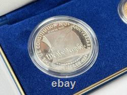 Pièces de la Constitution des États-Unis 1987, pièce en or américain 5 dollars, 8,3 grammes, 90 % d'or 1