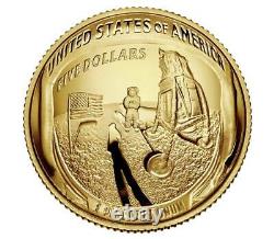 Pop-30 2019 $5 Gold Pr70 Pcgs Coin Apollo 11 Pcgs Commémoratif Fdoi Fred Haise