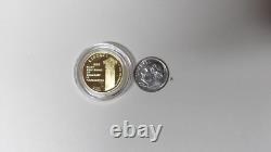 Preuve 2001-W Centre des Visiteurs du Capitole 5 $ Or Commémoratif 0,24187 oz Sans Boîte ni COA