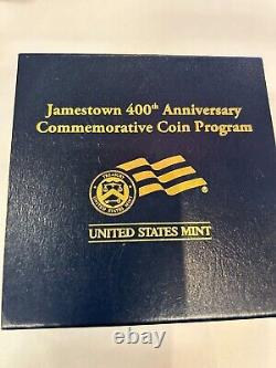 Programme de pièces commémoratives du 400e anniversaire de Jamestown 2007 - Pièce en or de 5 $ de qualité épreuve