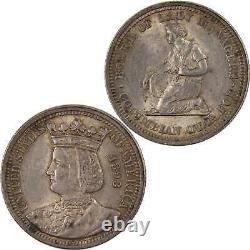 Quart de dollar commémoratif Isabella de la Colombie de 1893 en AU SKUI7390